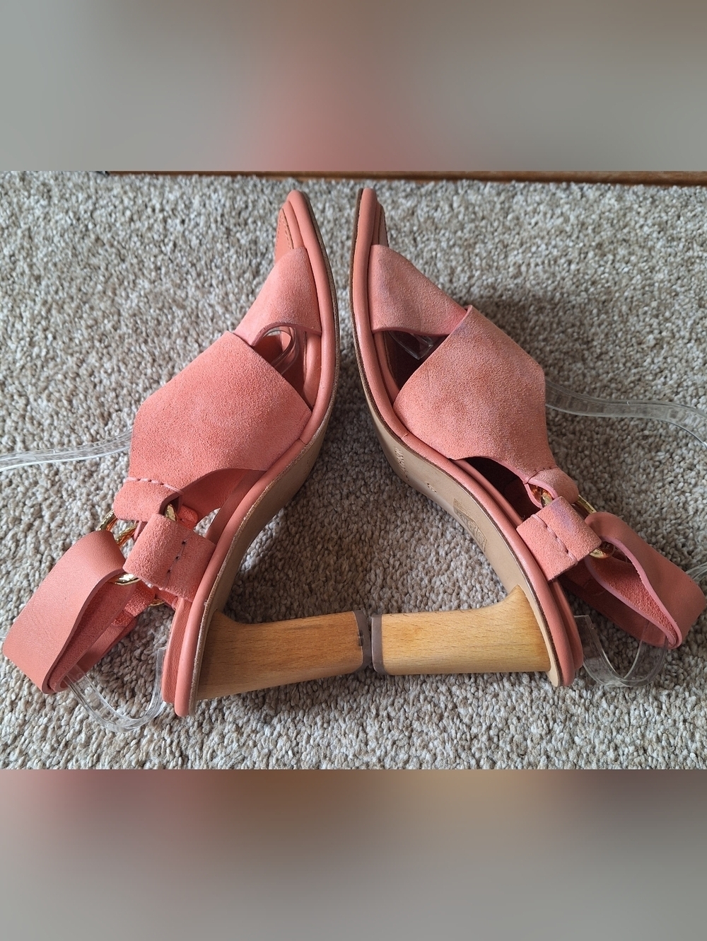 ULLA JOHNSON Filippa Suede Open Toe Criss Cross Slingback Sandals Womens 37 - Picture 7 of 12